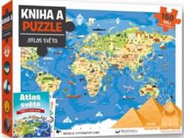 Kniha a puzzle - Atlas světa