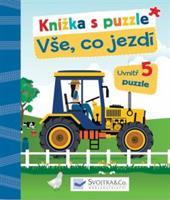 Knížka s puzzle - Vše, co jezdí - Laura Teller