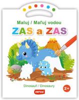 Maluj vodou ZAS a ZAS - Dinosauři