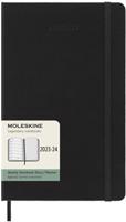 Moleskine - 18měsíční plánovací zápisník 2023-2024 tvrdý černý L