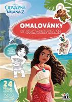 Omalovánky A4 se samolepkami Vaiana 2