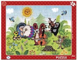 Puzzle Krtek a kapela 40 dílků deskové