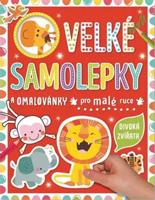 Velké samolepky a omalovánky pro malé ruce - Divoká zvířata - Véronique Petit